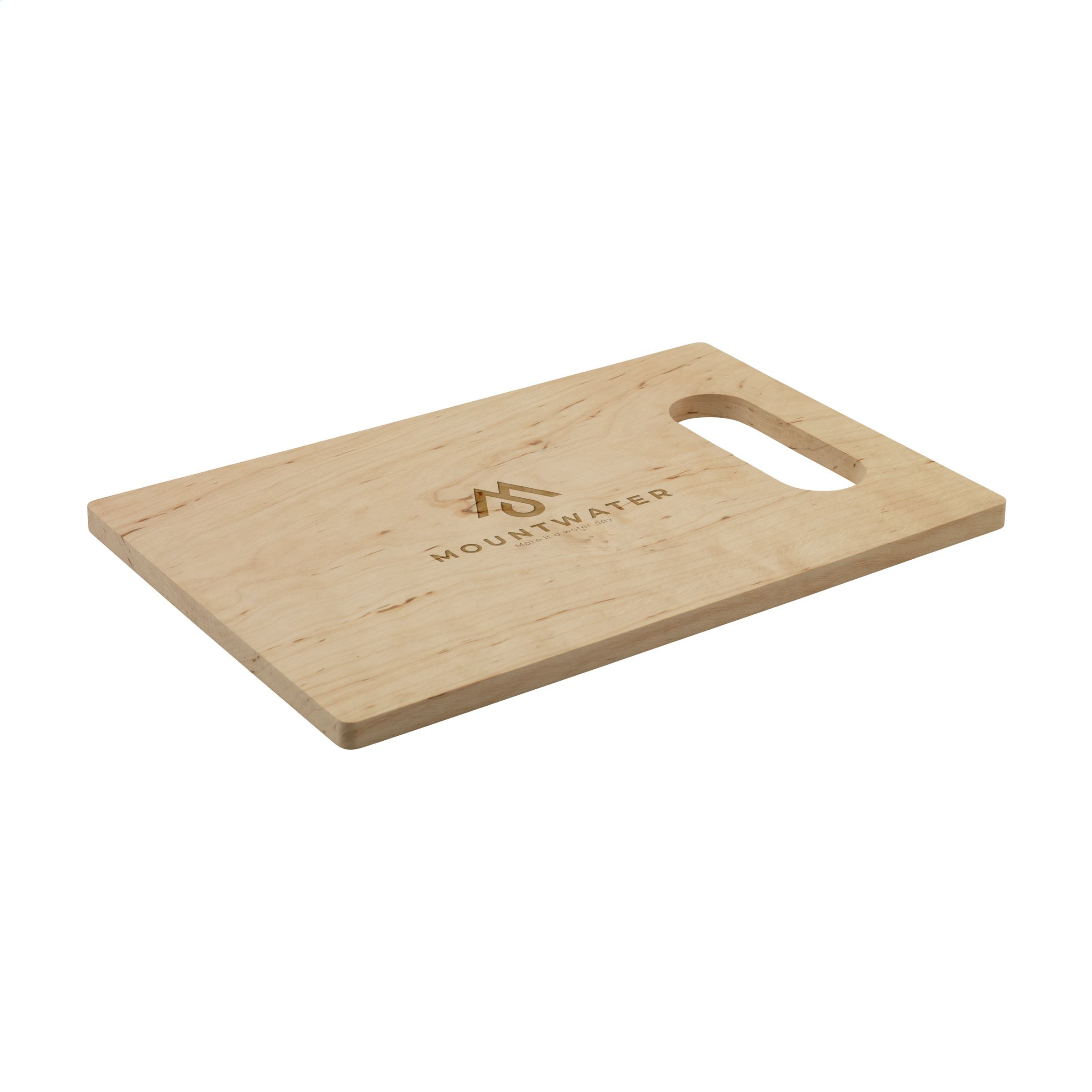 Alder Wood Chopping Board Open Grip - Braun