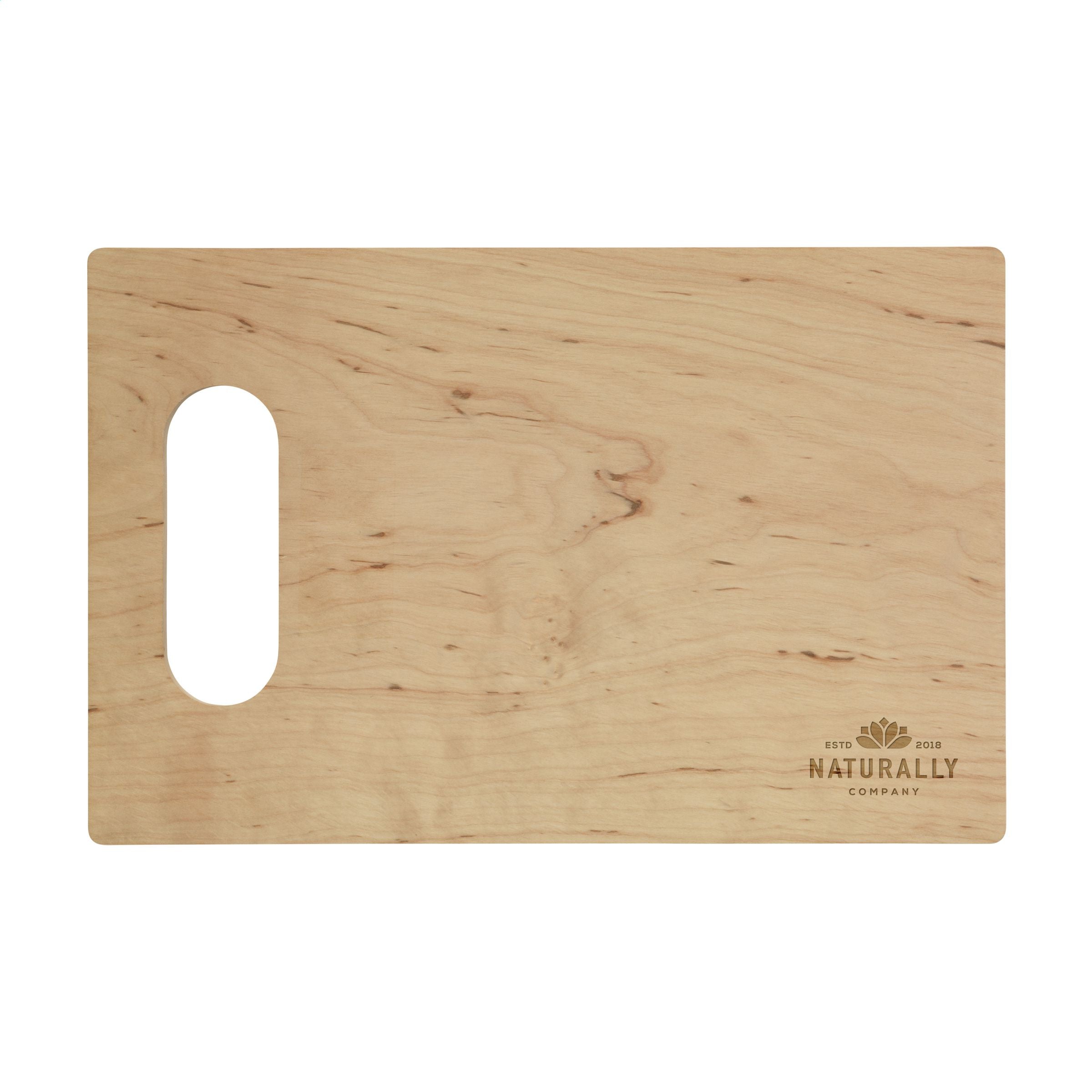 Alder Wood Chopping Board Open Grip - Braun