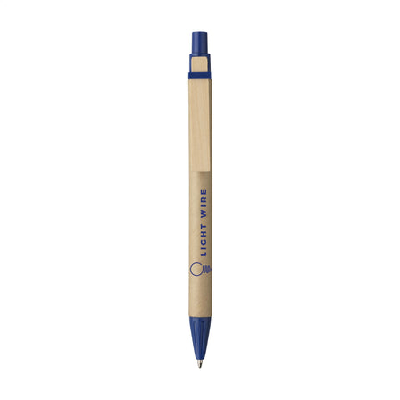 PaperWrite Kugelschreiber mit Karton - Blau, blauschreibend