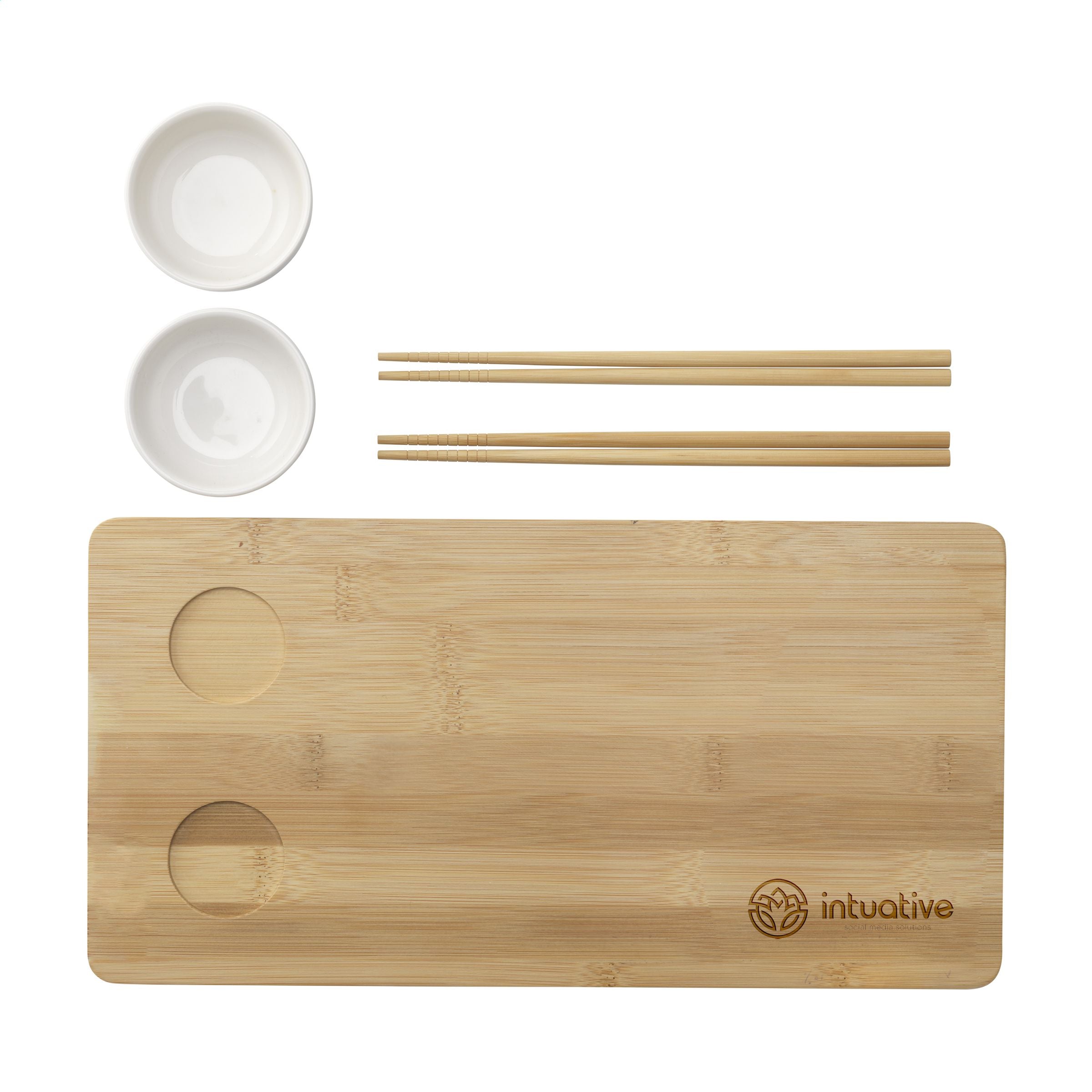 Temaki Bamboo Sushi Tray Geschenkset - Bambus