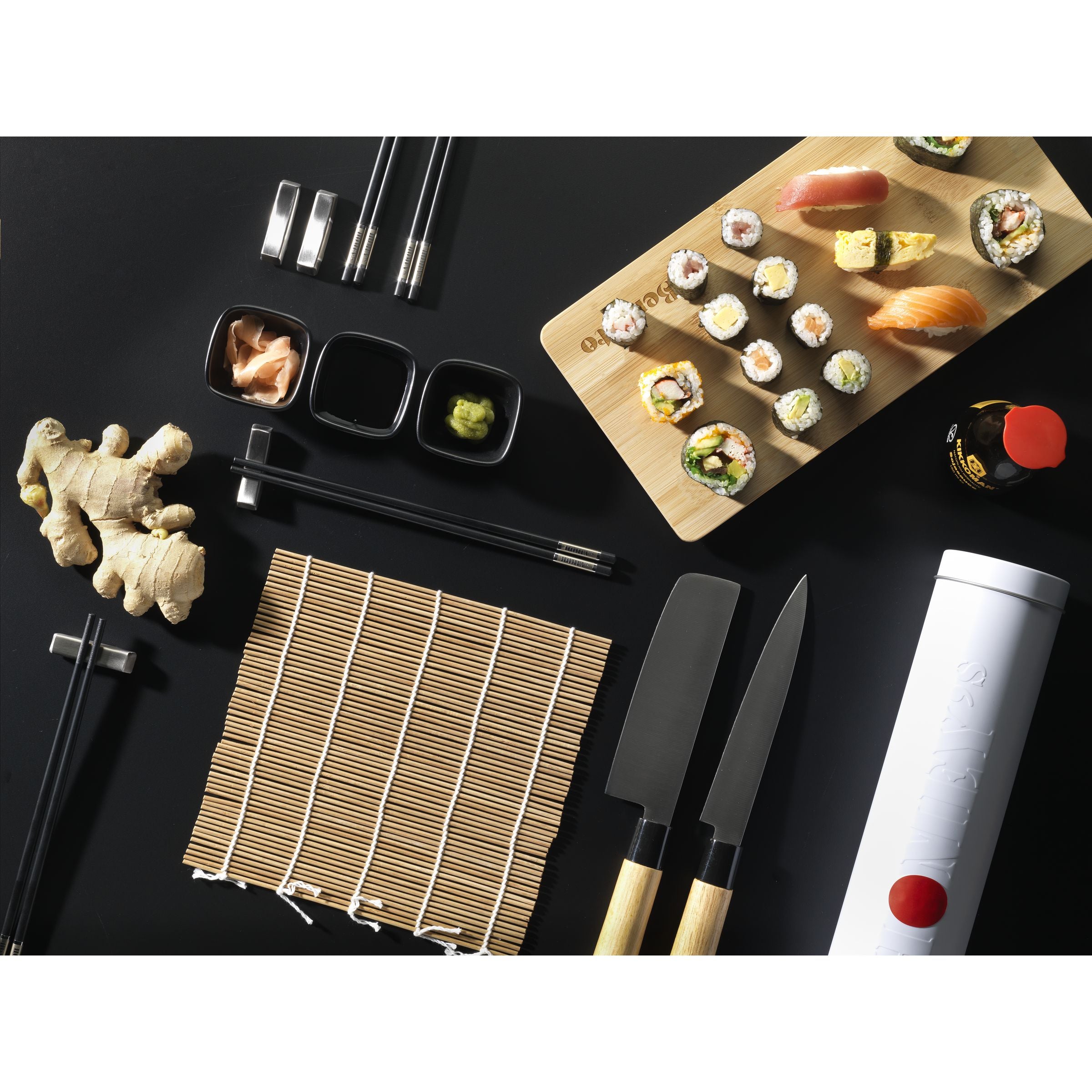 Temaki Bamboo Sushi Tray Geschenkset - Bambus