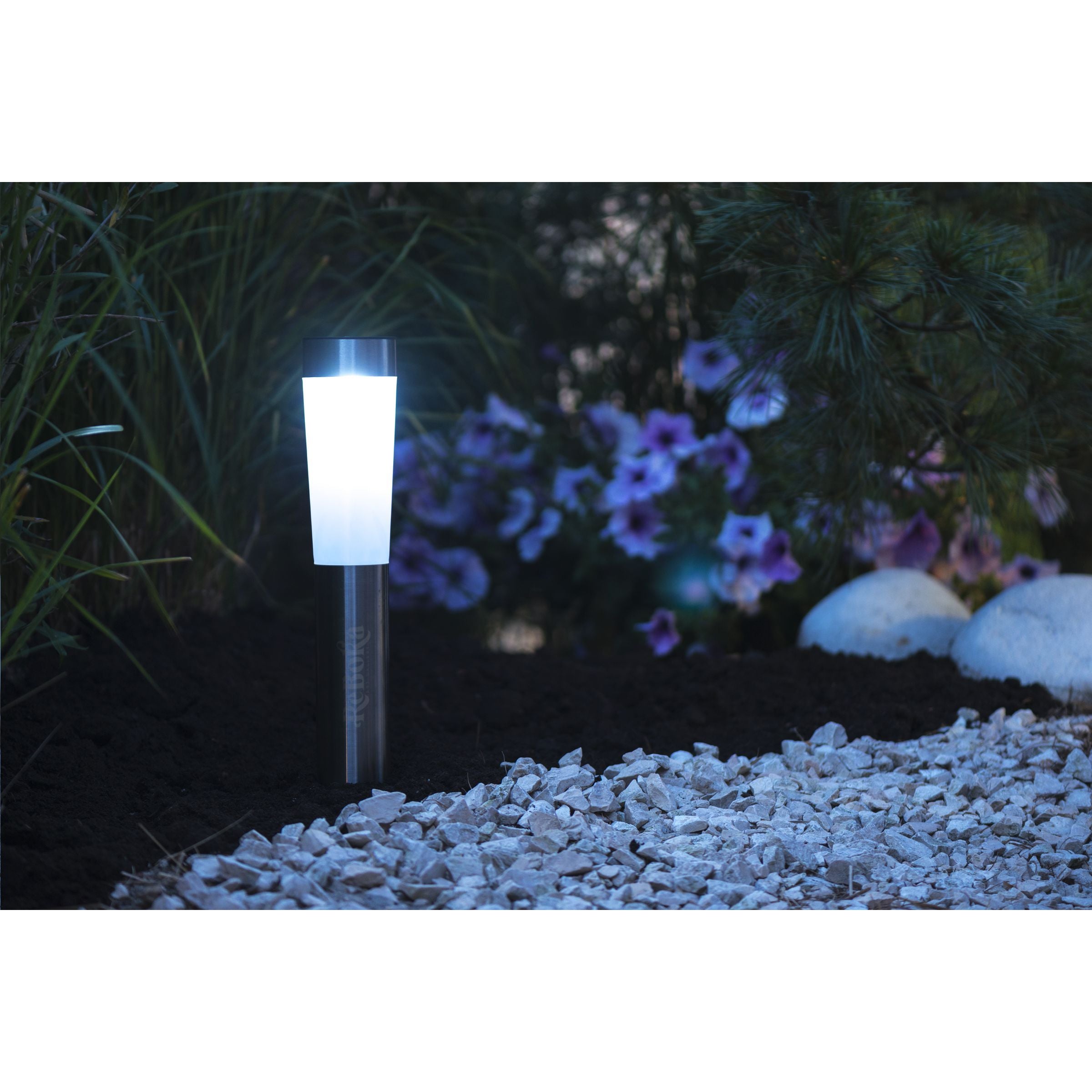 Grundig Solar LED-Lamp Solarleuchte - Silber