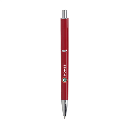 Vista Solid Kugelschreiber - Rot, blauschreibend