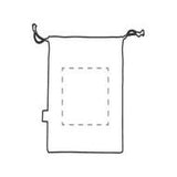 Bild der Druckfläche von Siebdruck auf der Rückseite 100 x 100 mm 1925