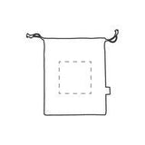 Bild der Druckfläche von Digitaltransferdruck auf Vorderseite 90 x 90 mm 1925