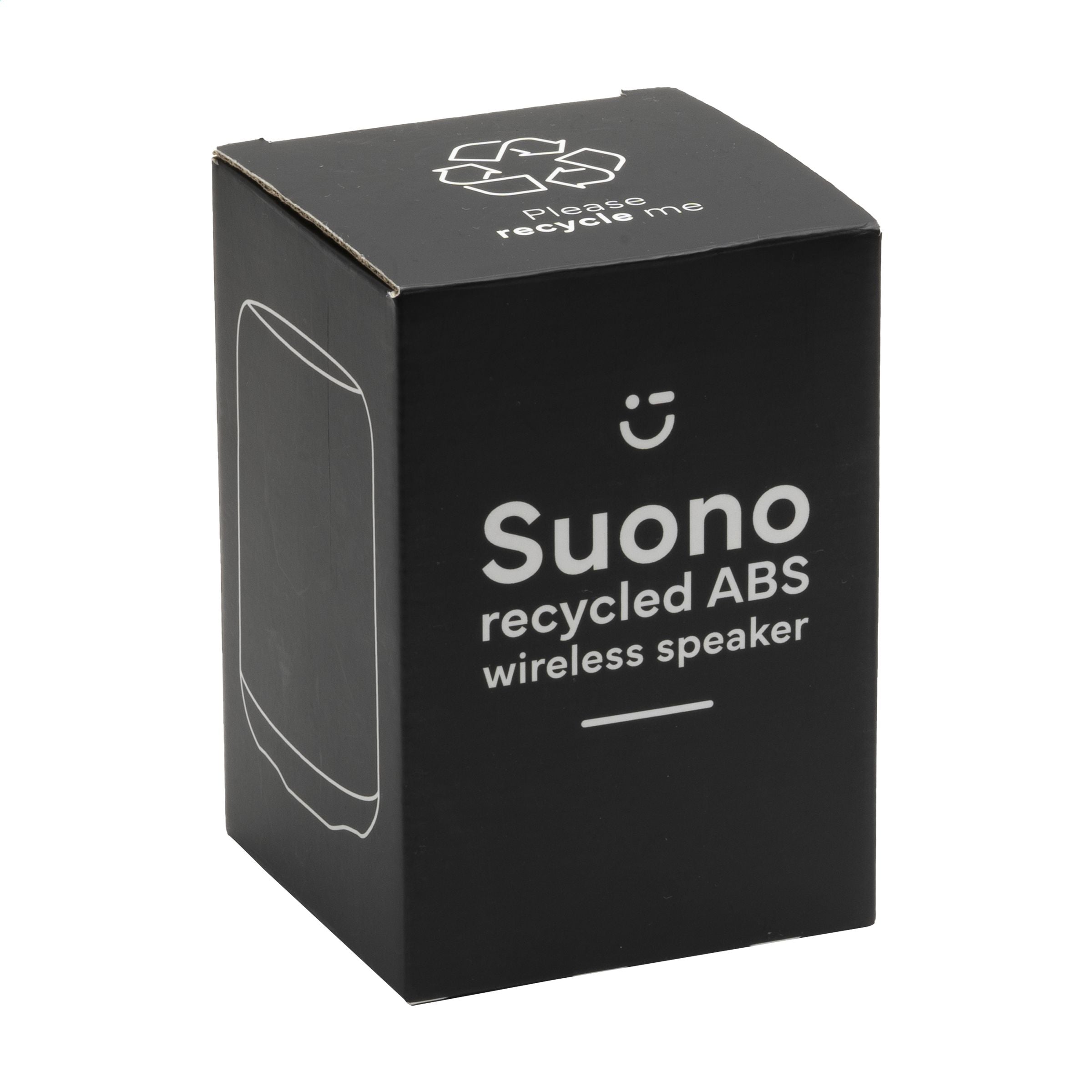 Suono RCS Recycled ABS Wireless Speaker - Schwarz