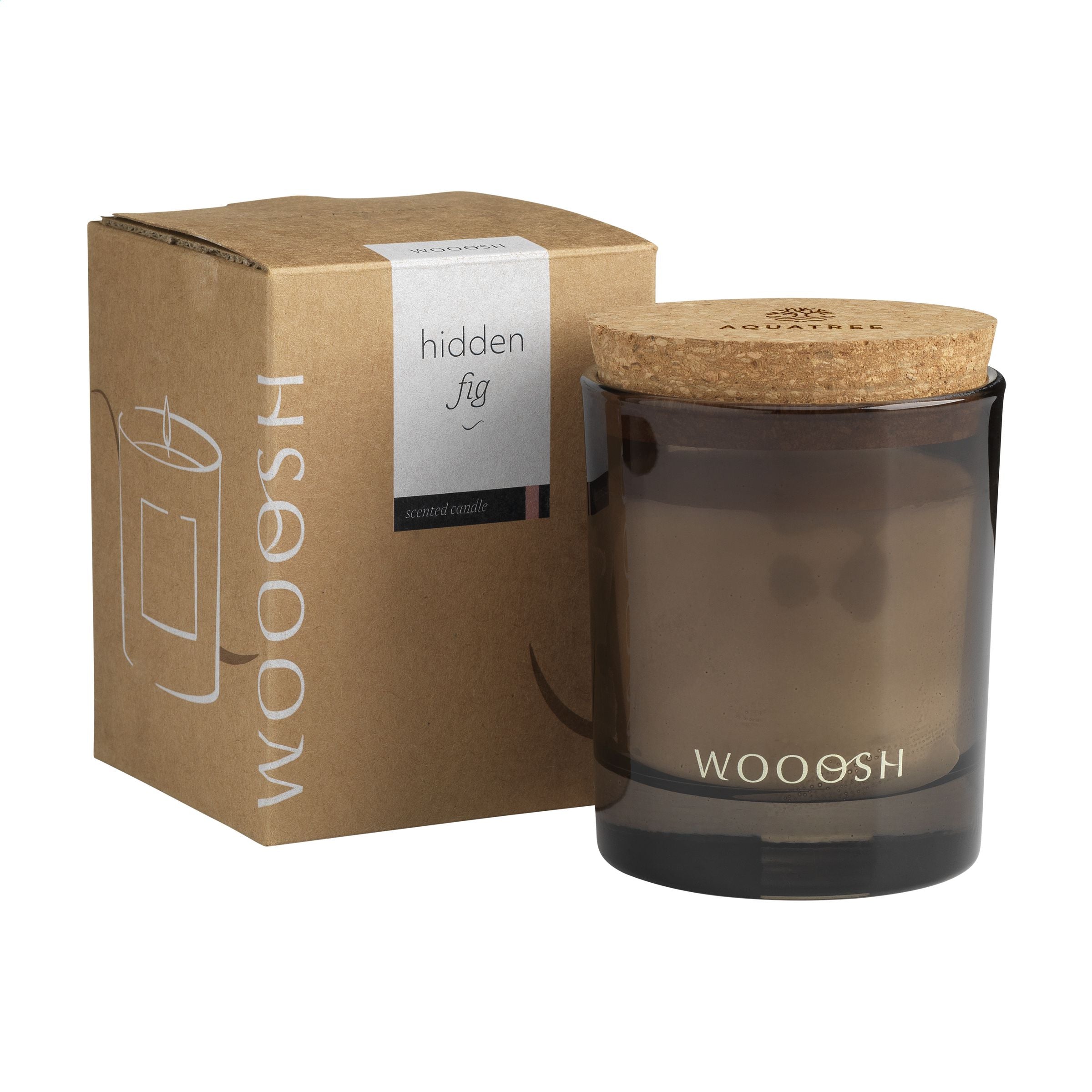 Wooosh Scented Candle Hidden Fig Duftkerze - Braun