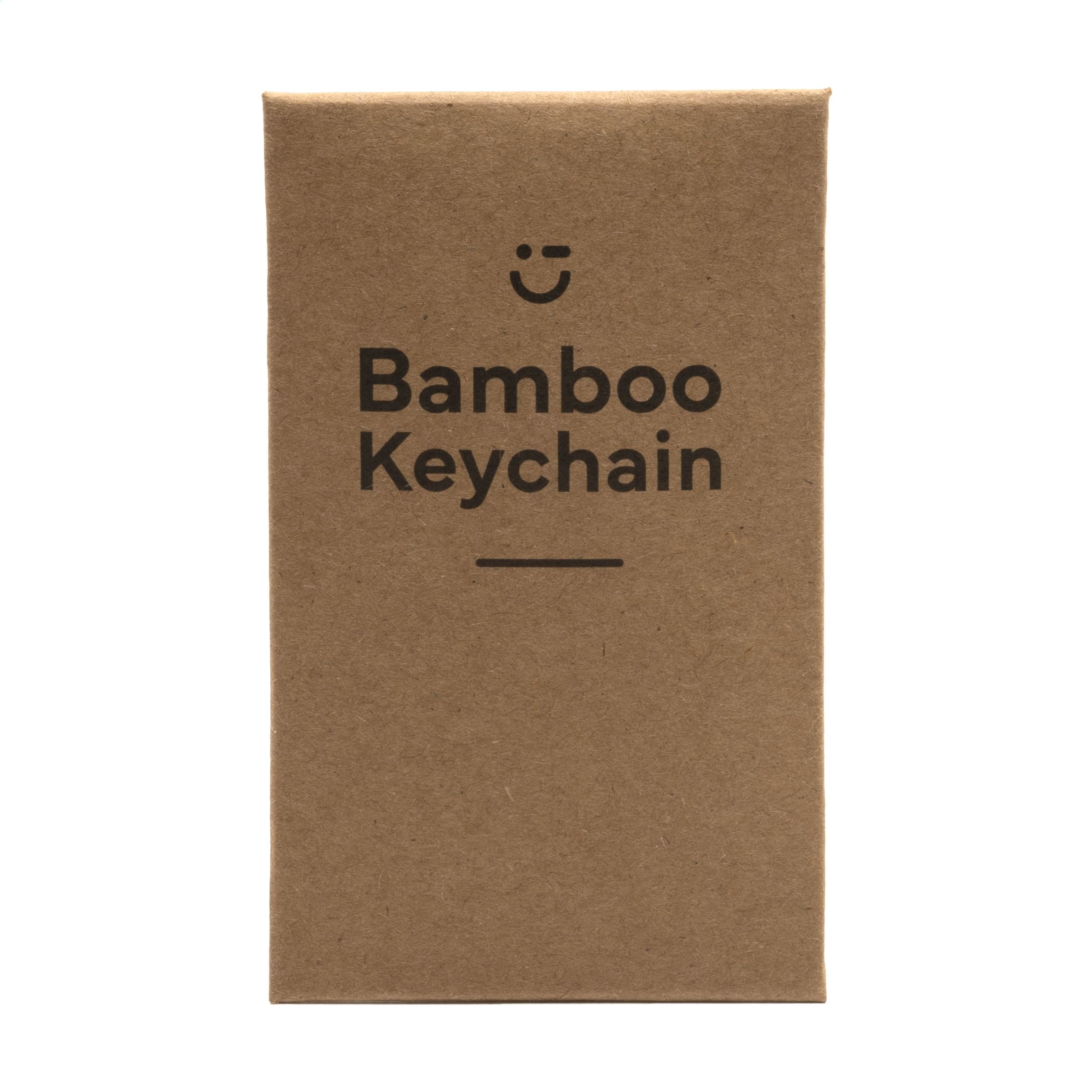 Bamboo Key Rectangle Schlüsselanhänger - Bambus