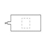 Bild der Druckfläche von Lasergravur auf der Oberseite 40 x 40 mm 1970
