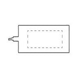 Bild der Druckfläche von Lasergravur auf der Oberseite 100 x 40 mm 1970
