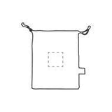 Bild der Druckfläche von Digitaltransferdruck auf Vorderseite 90 x 90 mm 1975