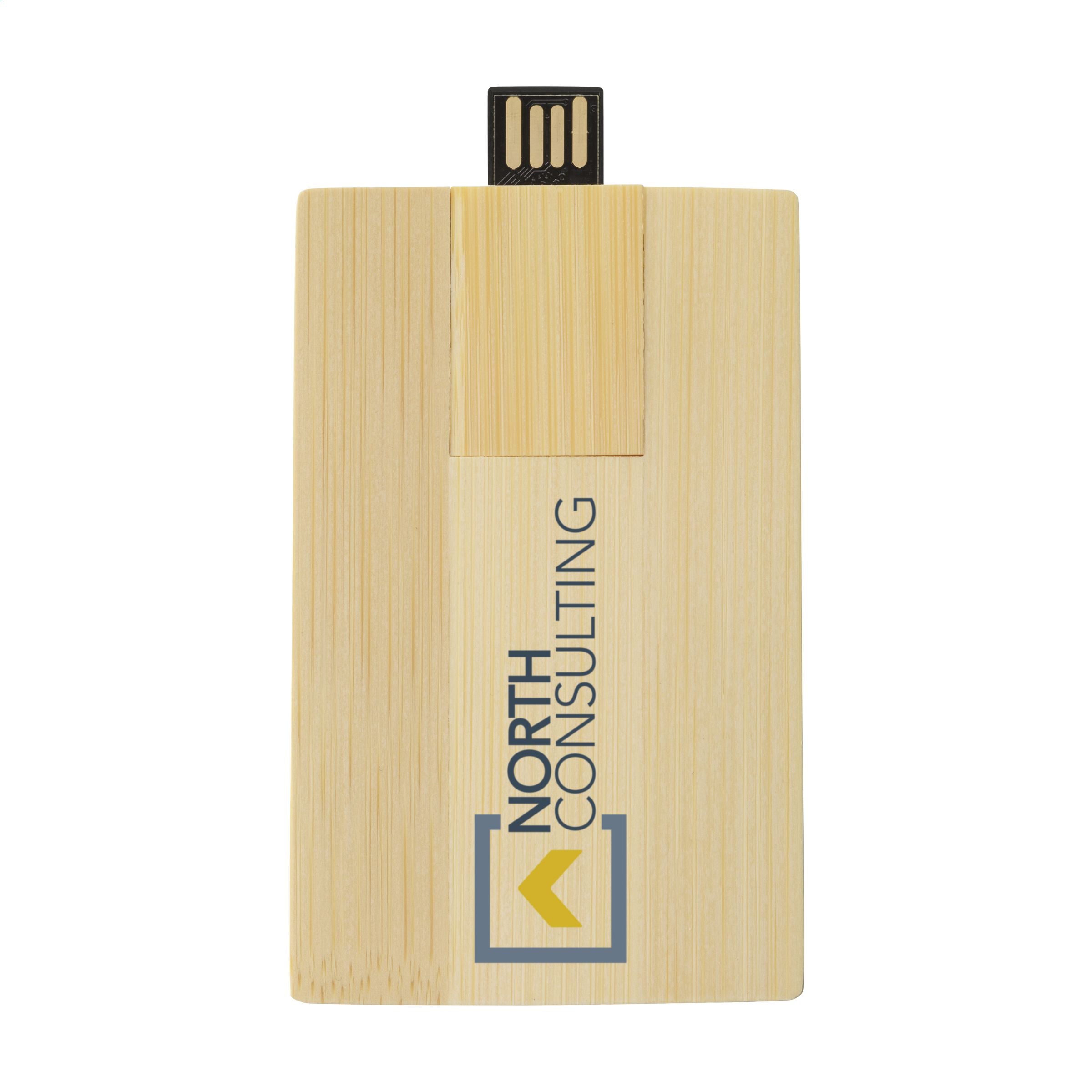 CreditCard USB Bamboo 8 GB - Bambus