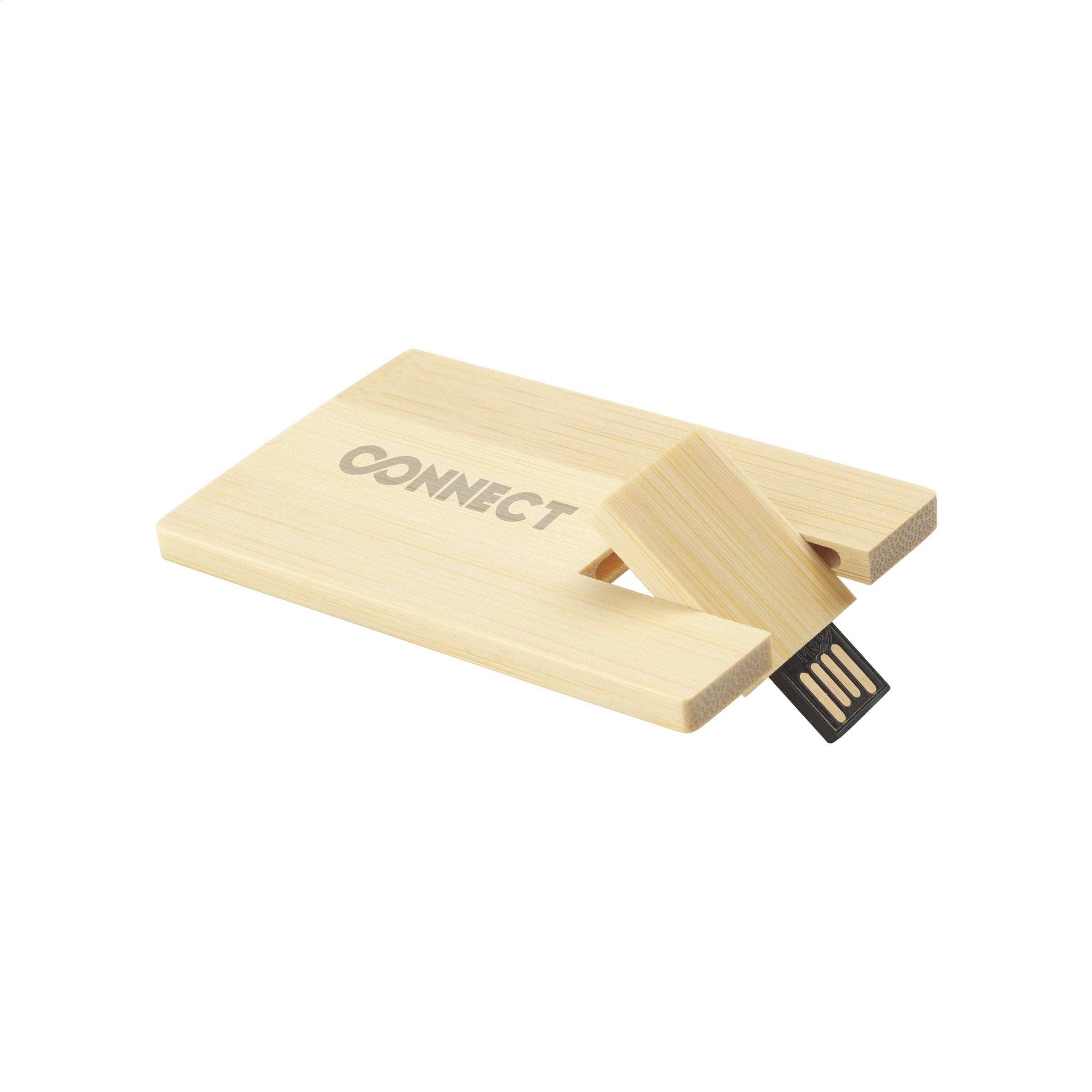 CreditCard USB Bamboo 16 GB - Bambus