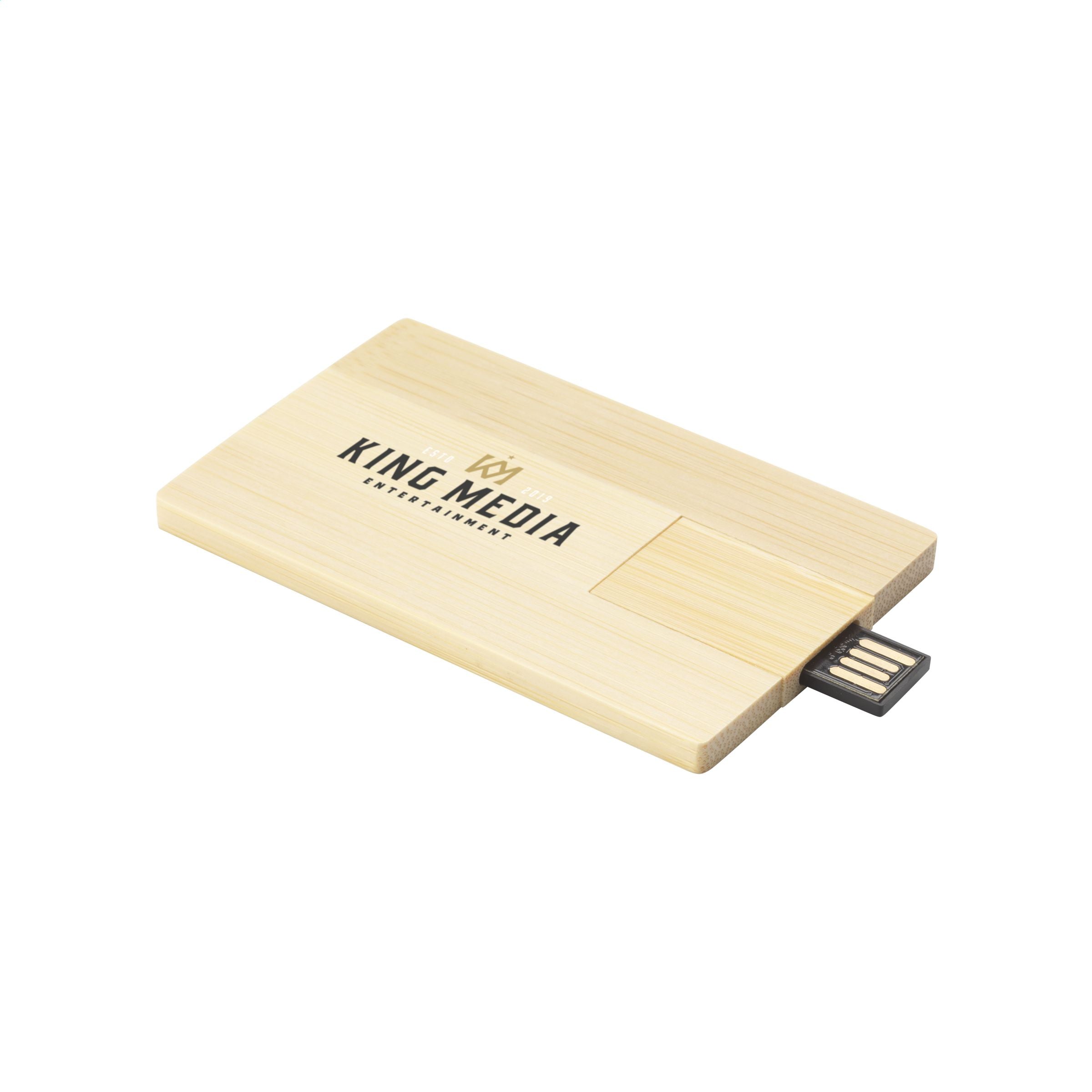 CreditCard USB Bamboo 16 GB - Bambus