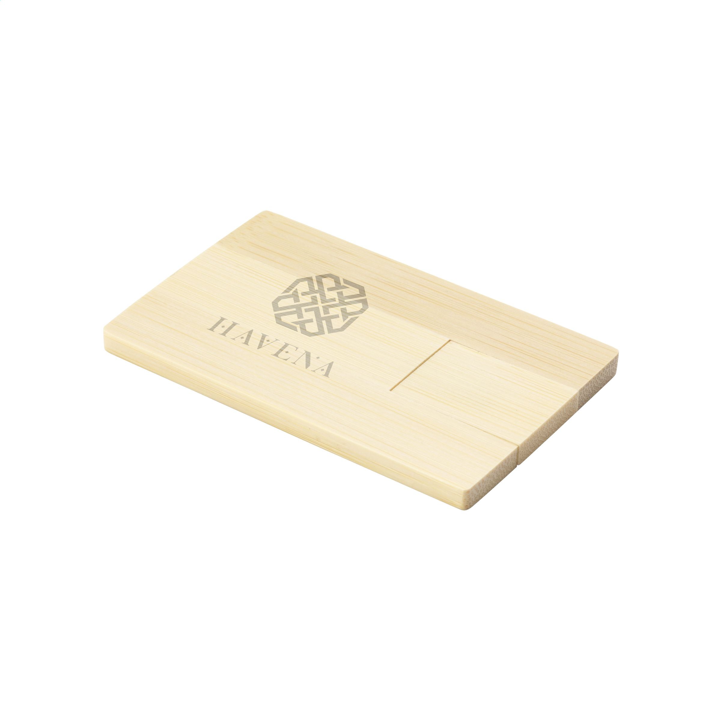 CreditCard USB Bamboo 16 GB - Bambus