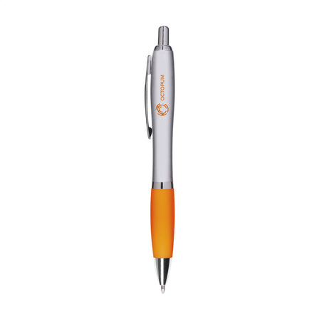 Athos Silver Kugelschreiber - Orange, blauschreibend