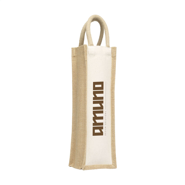 Jute Canvas Wine Bag Weintasche - Natur