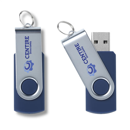 USB Stick Twist aus Vorrat 32 GB - Blau