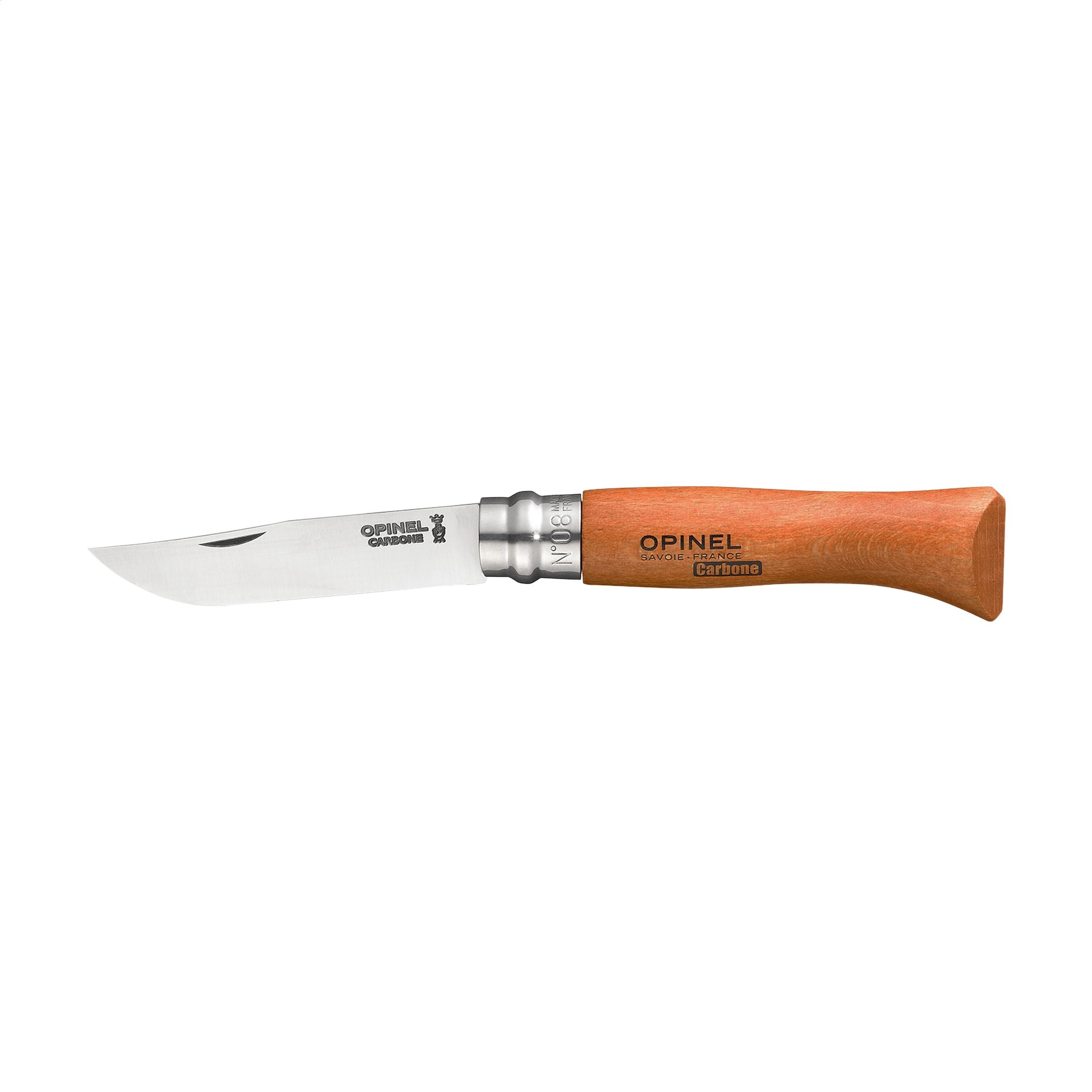 Opinel No 08 Carbon Taschenmesser - Braun