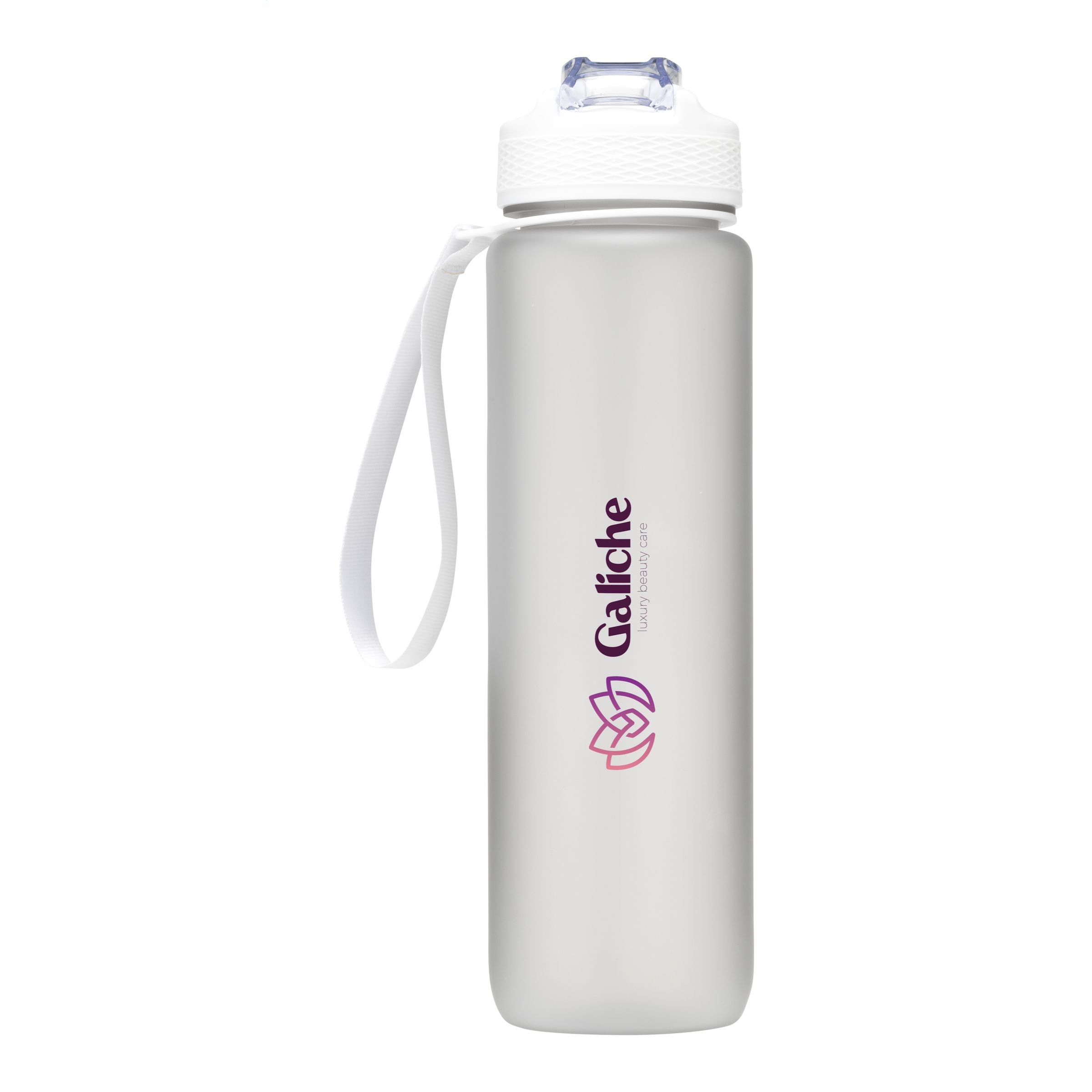AquaSport GRS Recycled Water Bottle 1.000 ml - Weiß, bedruckbar - Galerieansicht 2