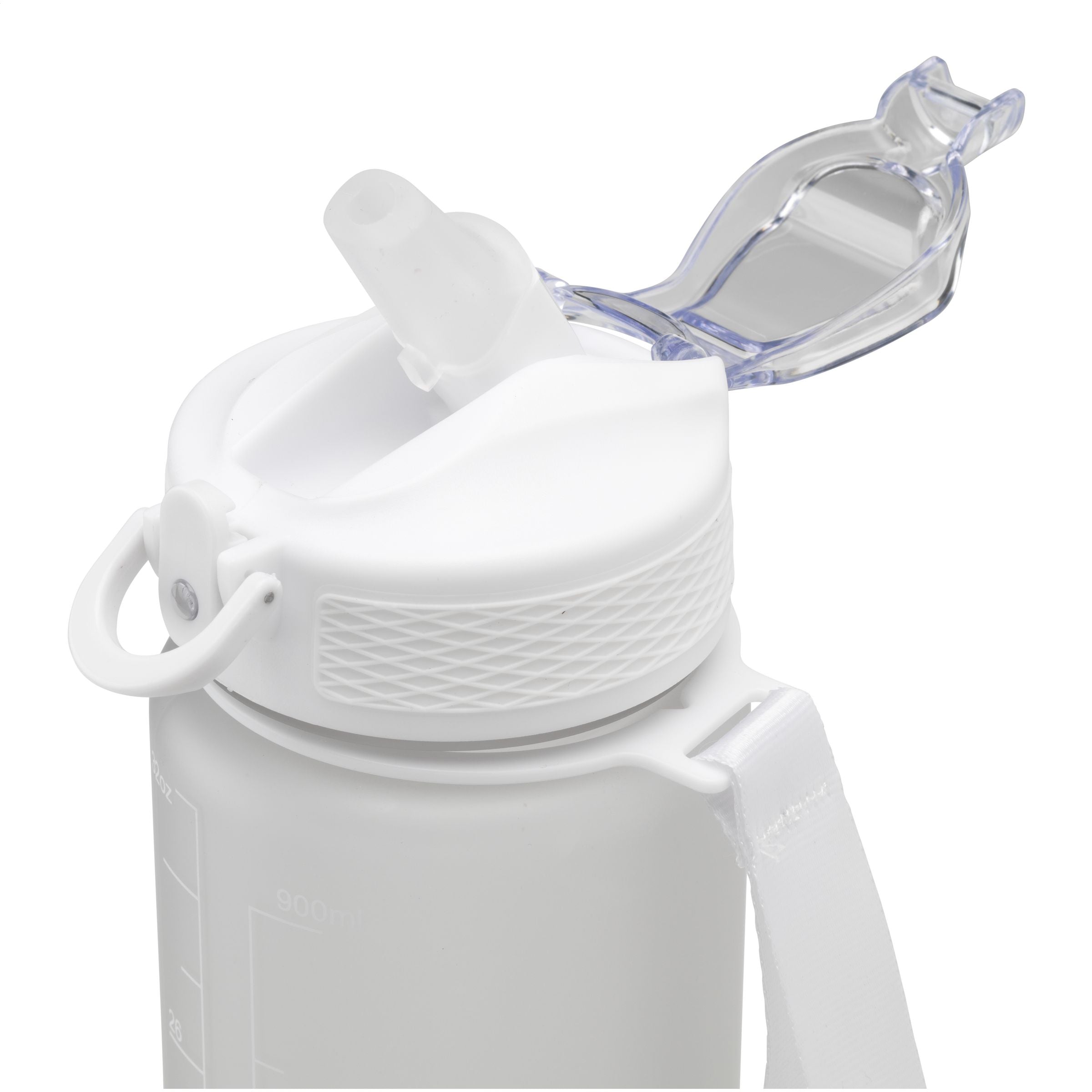 AquaSport GRS Recycled Water Bottle 1.000 ml - Weiß, bedruckbar - Galerieansicht 4