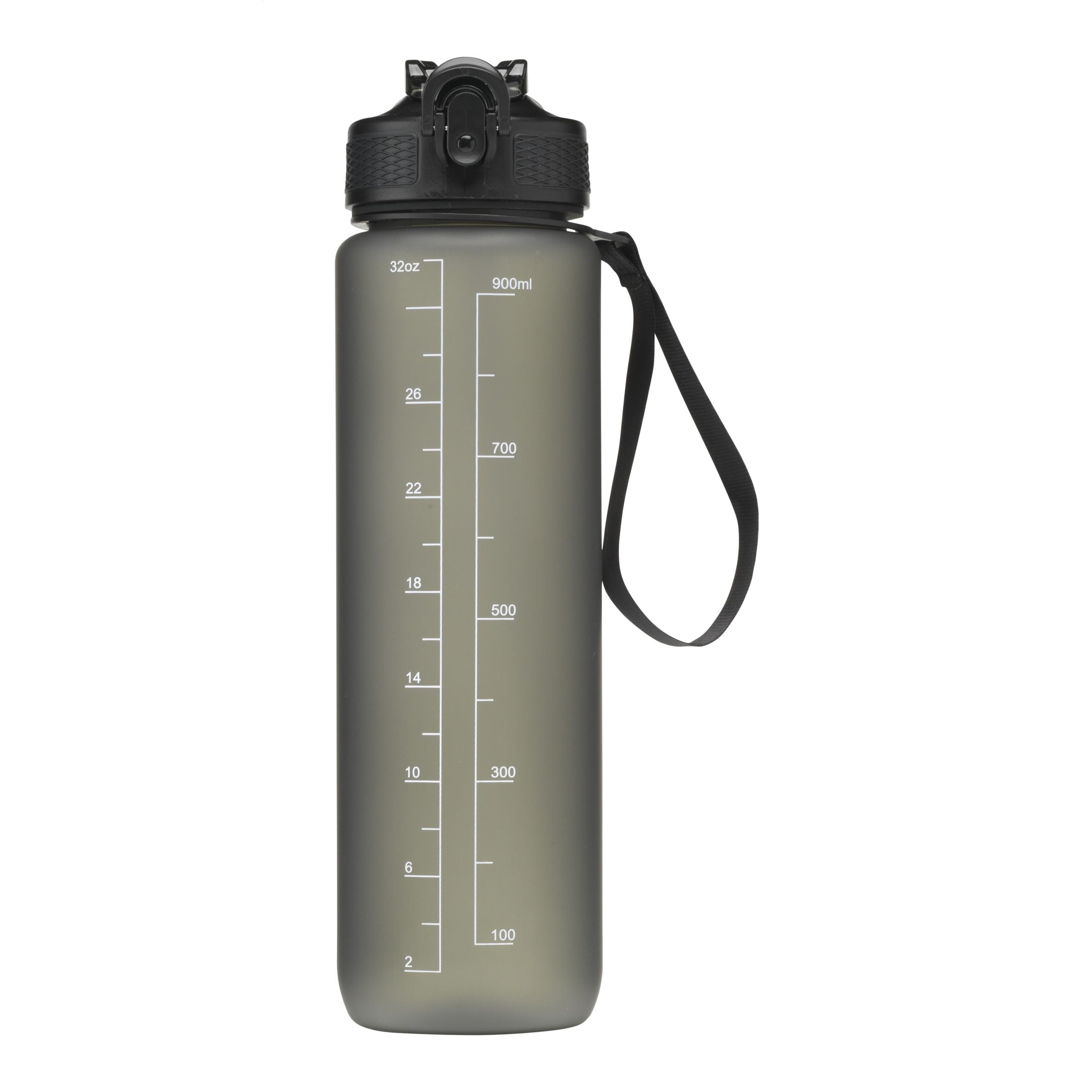 AquaSport GRS Recycled Water Bottle 1.000 ml - Schwarz, bedruckbar - Galerieansicht 1