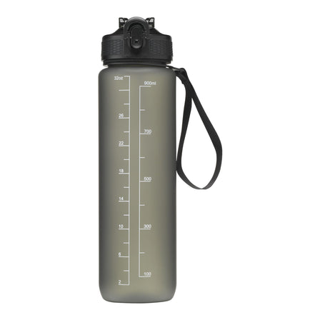 AquaSport GRS Recycled Water Bottle 1.000 ml - Schwarz, bedruckbar