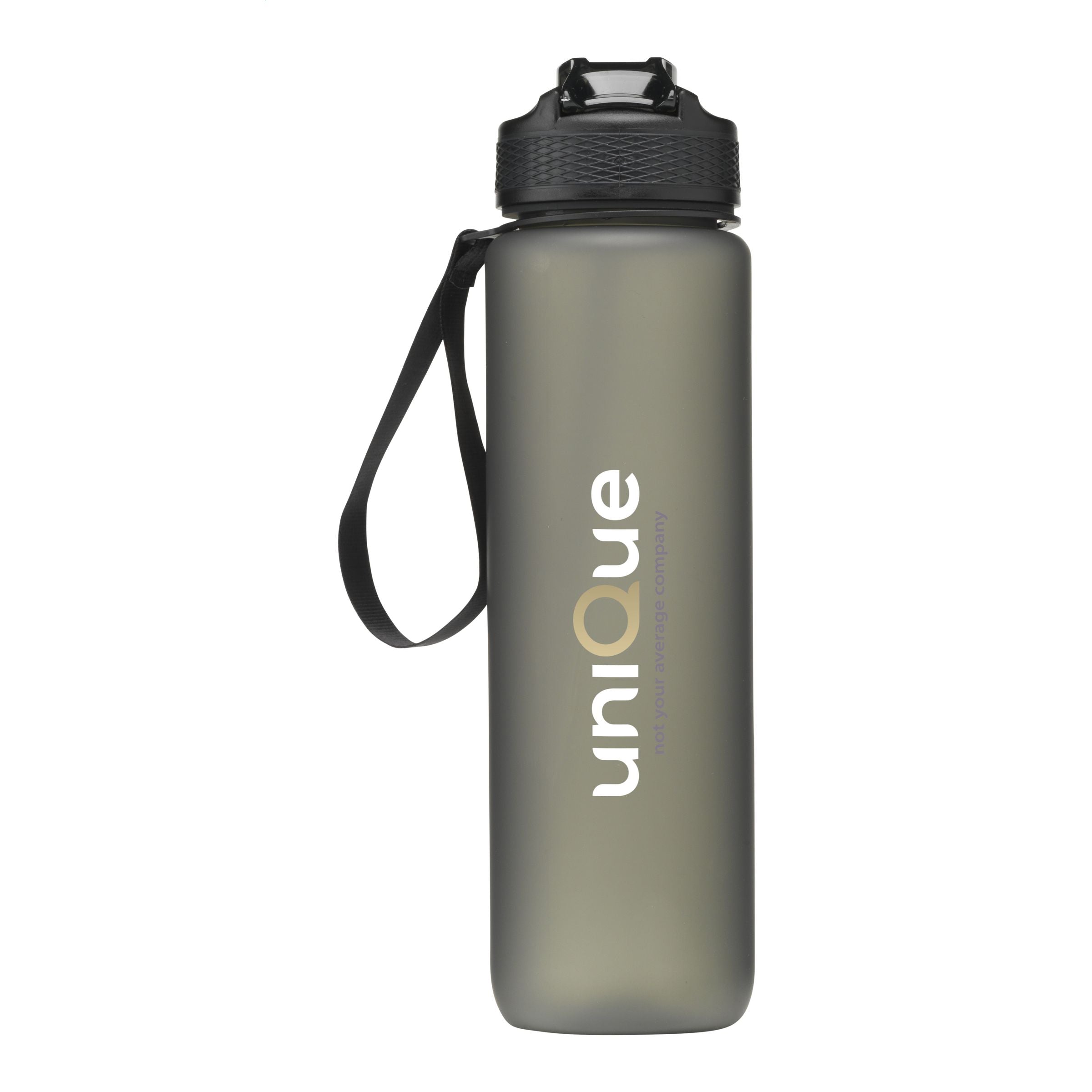 AquaSport GRS Recycled Water Bottle 1.000 ml - Schwarz, bedruckbar - Galerieansicht 2