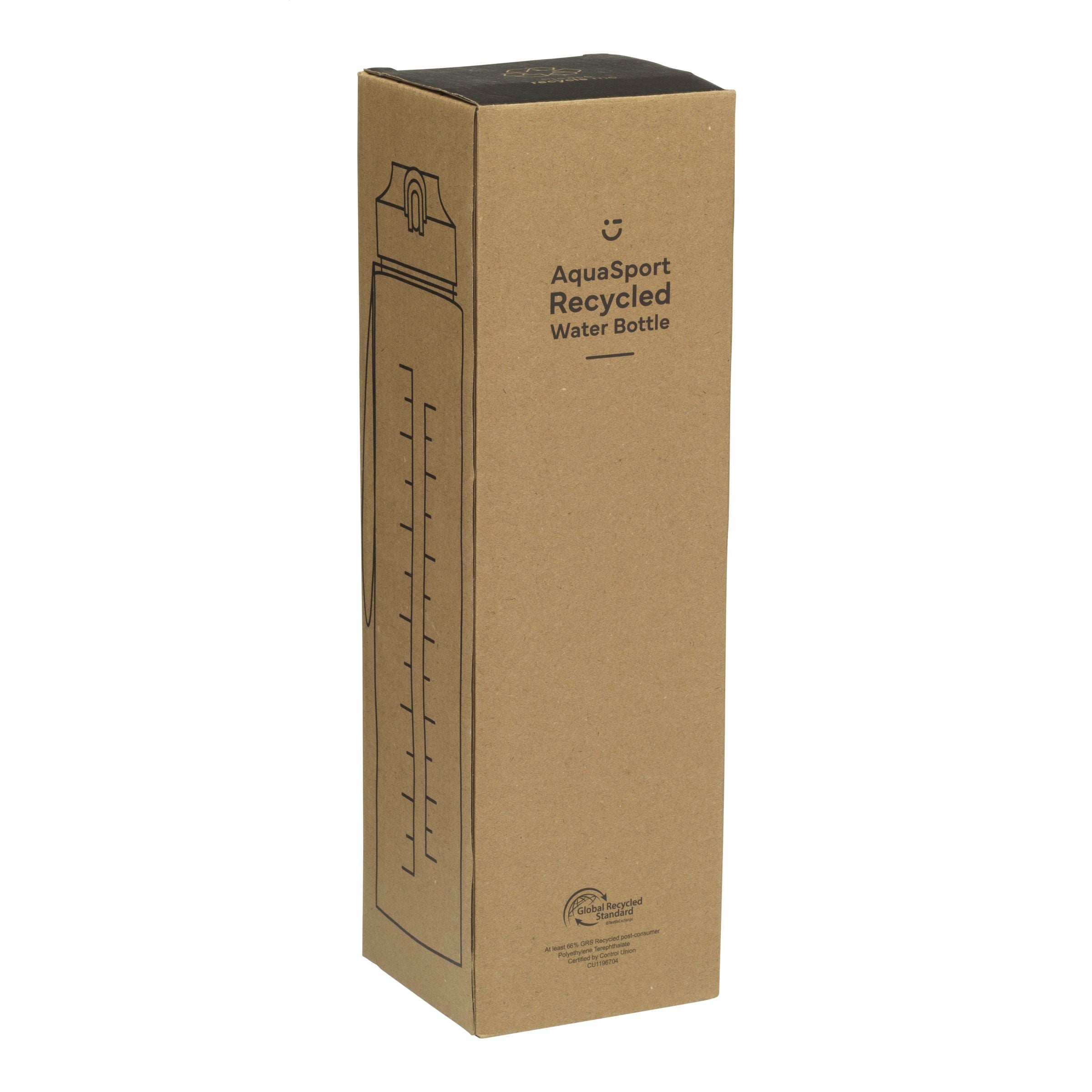 AquaSport GRS Recycled Water Bottle 1.000 ml - Weiß, bedruckbar - Galerieansicht 5