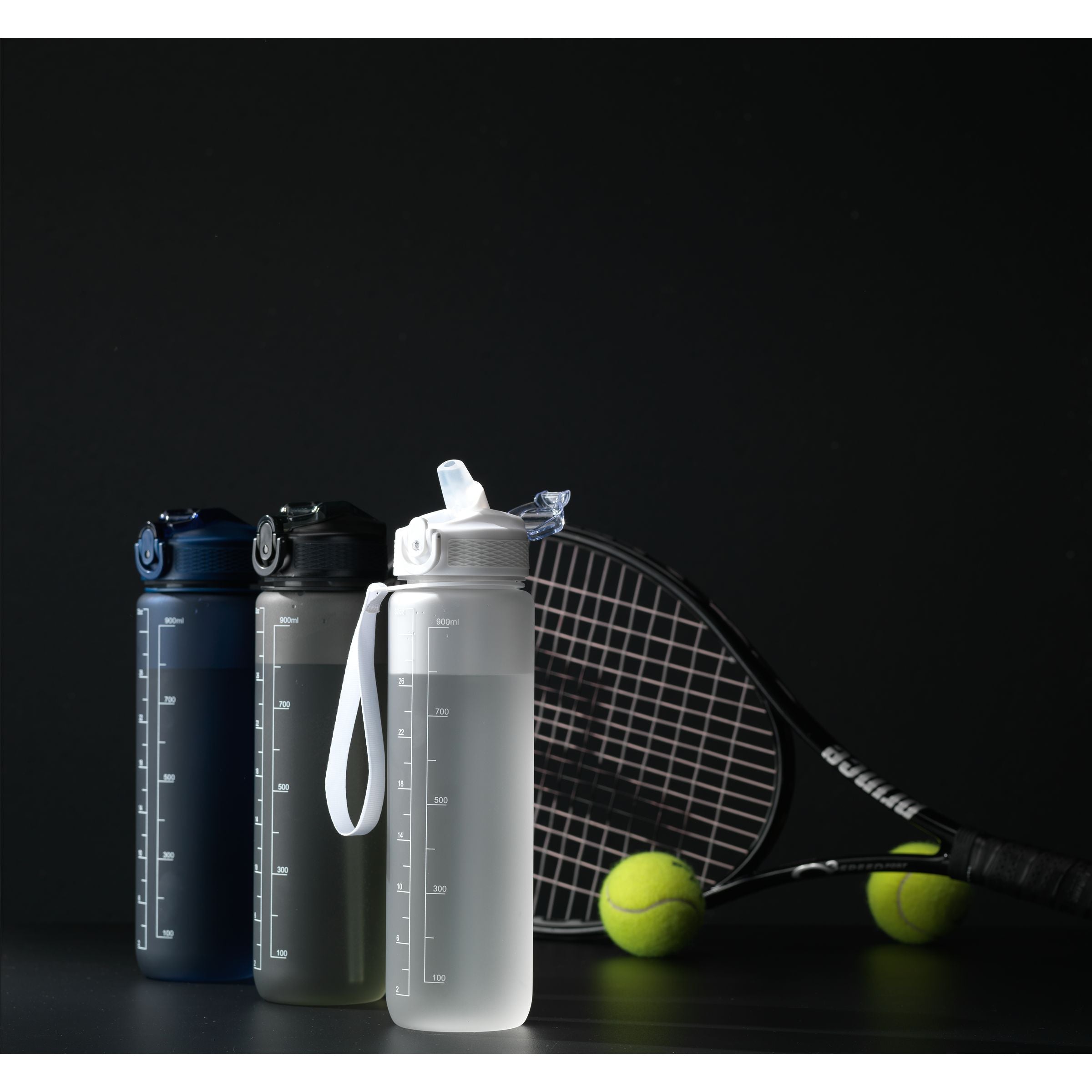 AquaSport GRS Recycled Water Bottle 1.000 ml - Weiß, bedruckbar - Galerieansicht 8