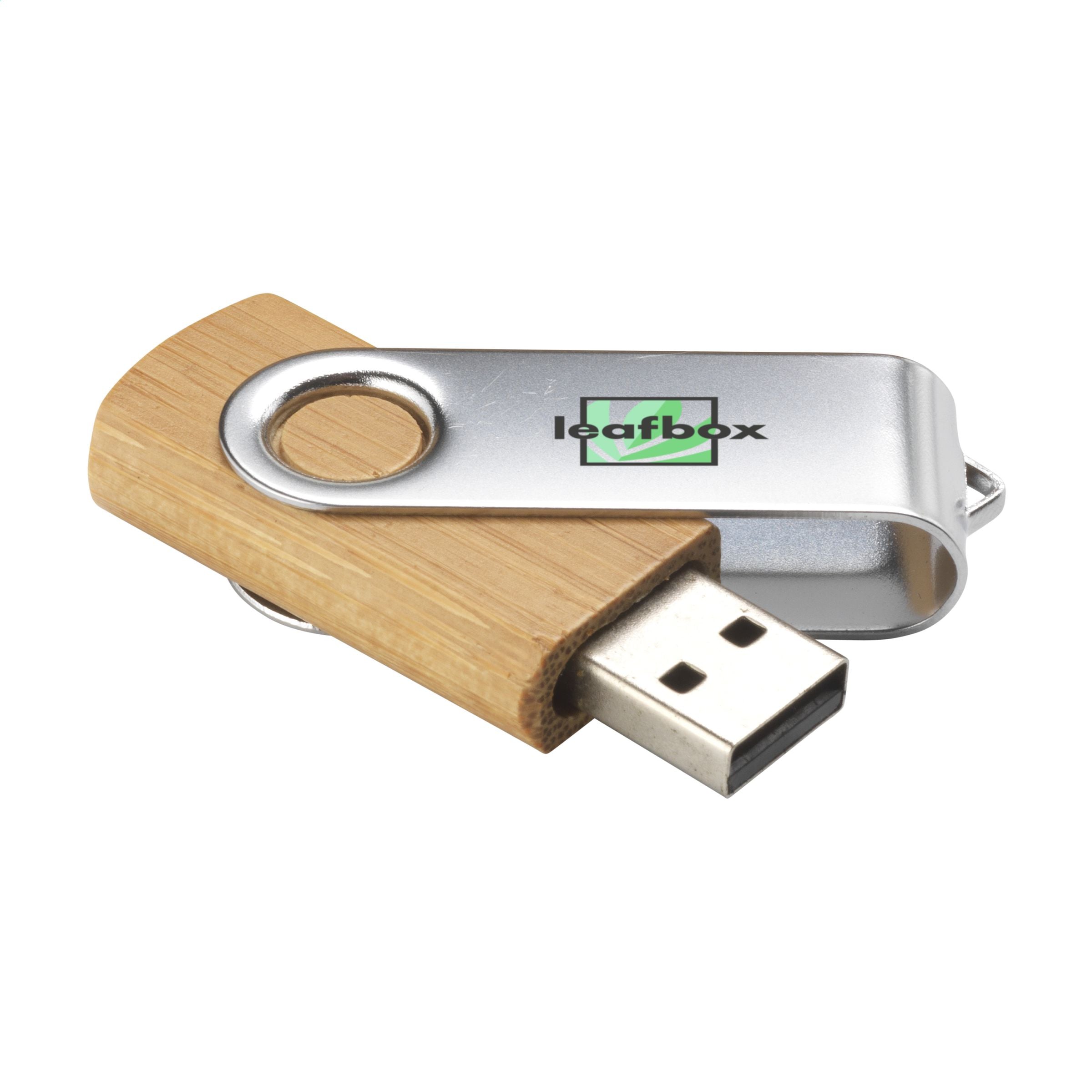 USB Twist Bamboo aus Vorrat 4 GB - Bambus