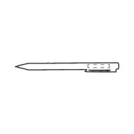 Lasergravur links neben dem Clip 40 x 6 mm 2319