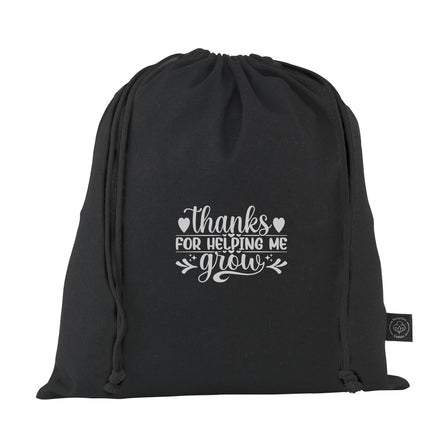 Gift Pouch GRS Recycled Cotton (150 g/m²) M - Schwarz