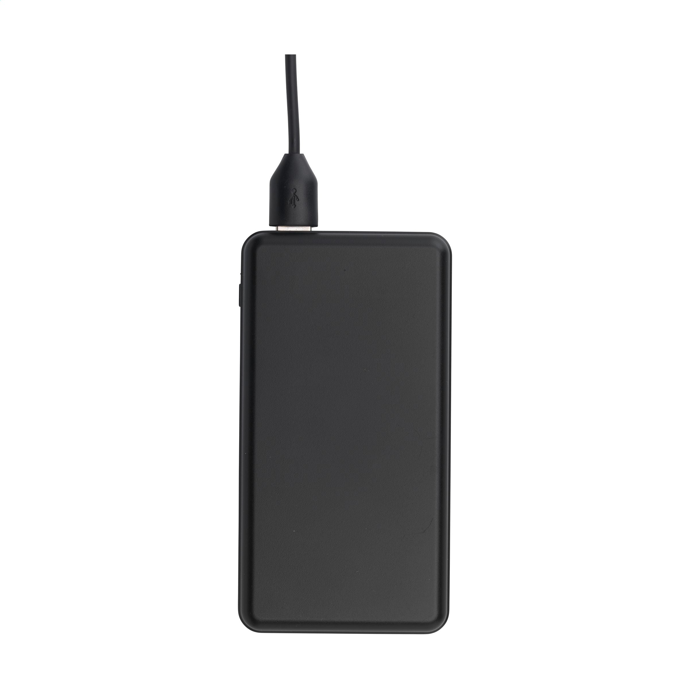 Boru Bamboo RCS Recycled ABS Powerbank Wireless Charger - Schwarz