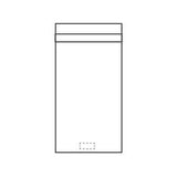 Bild der Druckfläche von Stickerei unten 150 x 60 mm 2341