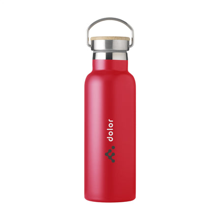 Nordvik RCS Recycled Steel 500 ml Trinkflasche - Rot