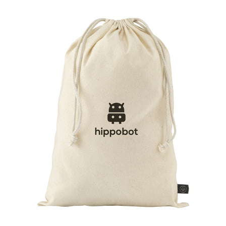 Gift Pouch Naturel GRS Recycled Cotton (150 g/m²) L - Natur