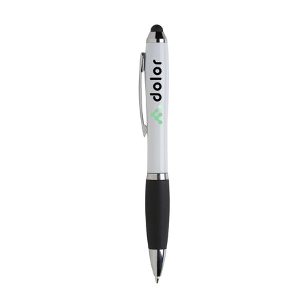 Athos Colour Touch Pen Kugelschreiber - Weiß, blauschreibend