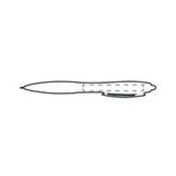 Bild der Druckfläche von Tampondruck links neben dem Clip 60 x 6 mm 2442