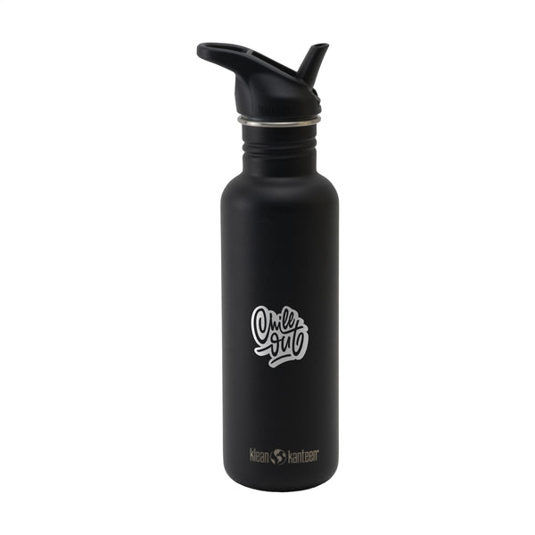 Klean Kanteen Classic Bottle Flip Seal Sport Cap 800 ml - Schwarz, bedruckbar
