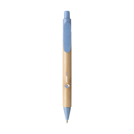 Bamboo Wheat Pen Kugelschreiber aus Weizenstroh - Hellblau, blauschreibend