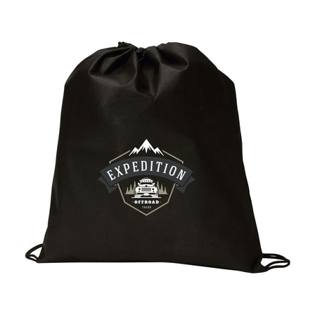 Non-Woven Promobag GRS RPET Rucksack - Schwarz