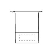 Siebdruck unten auf dem vorderen Fach 200 x 80 mm 2658