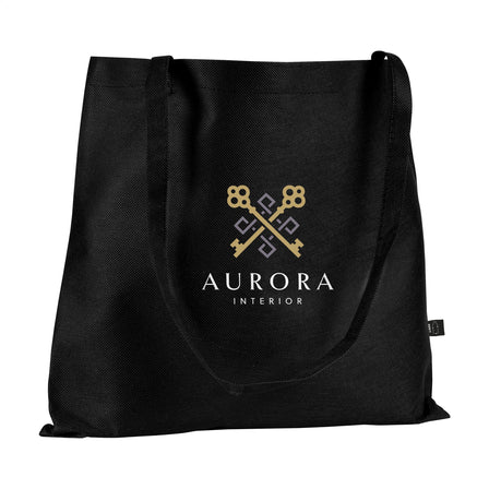 8 l Shopper GRS RPET (80 g/m²) Einkaufstasche - Schwarz