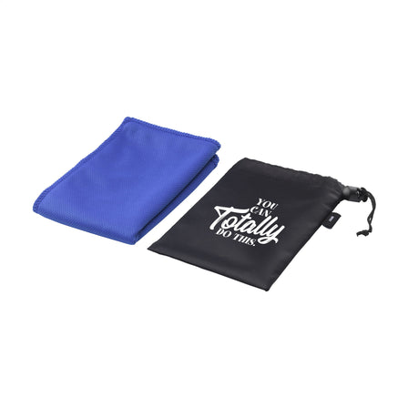 CoolDown GRS RPET Sporthandtuch - Blau