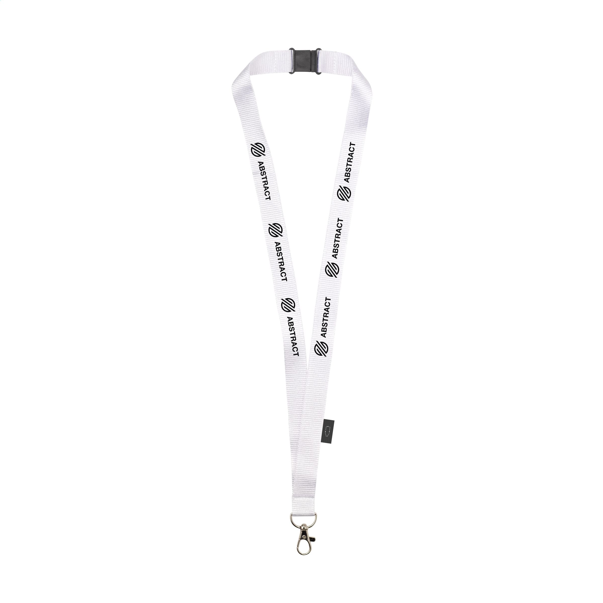 Lanyard Safety  RPET 2 cm Schlüsselband - Weiß