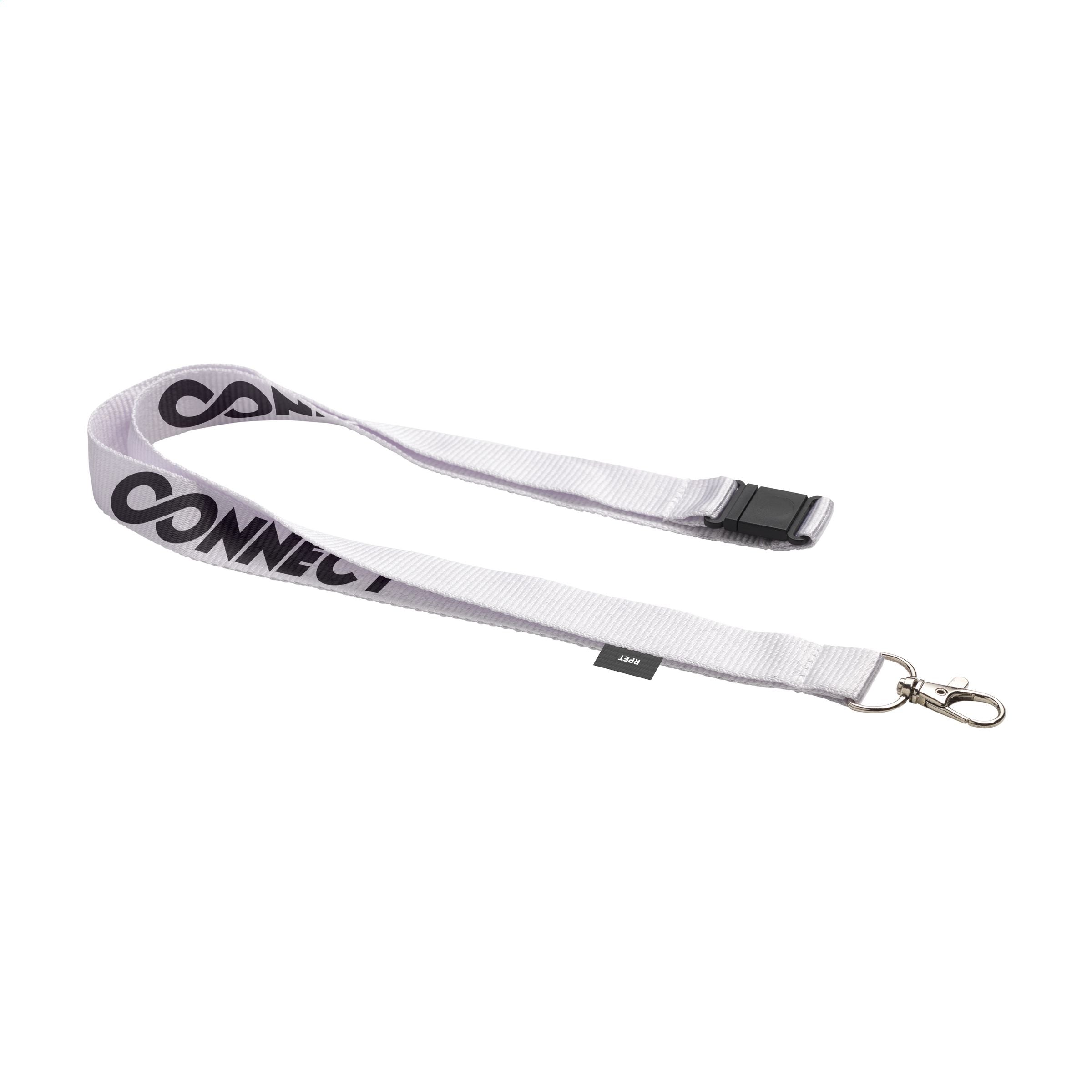 Lanyard Safety  RPET 2 cm Schlüsselband - Weiß