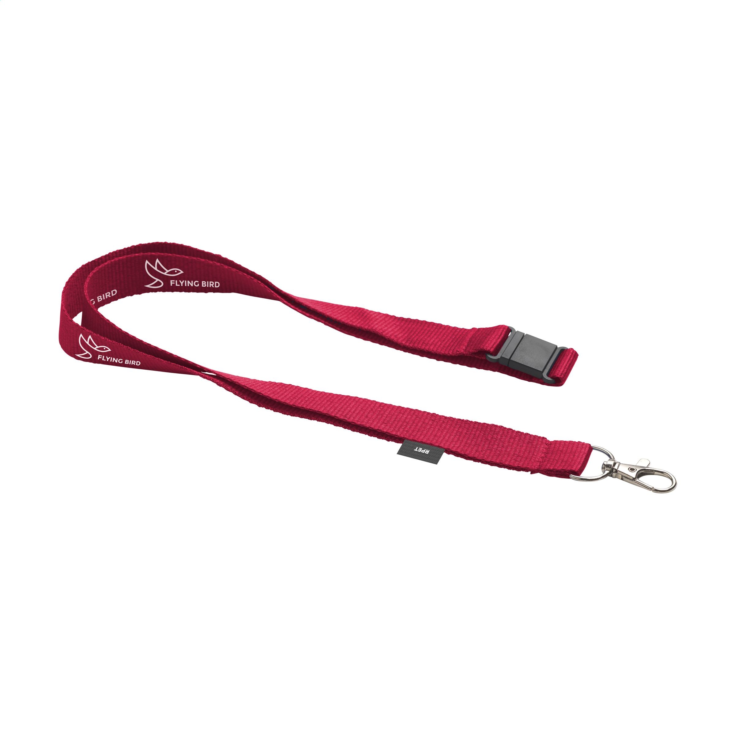 Lanyard Safety  RPET 2 cm Schlüsselband - Rot