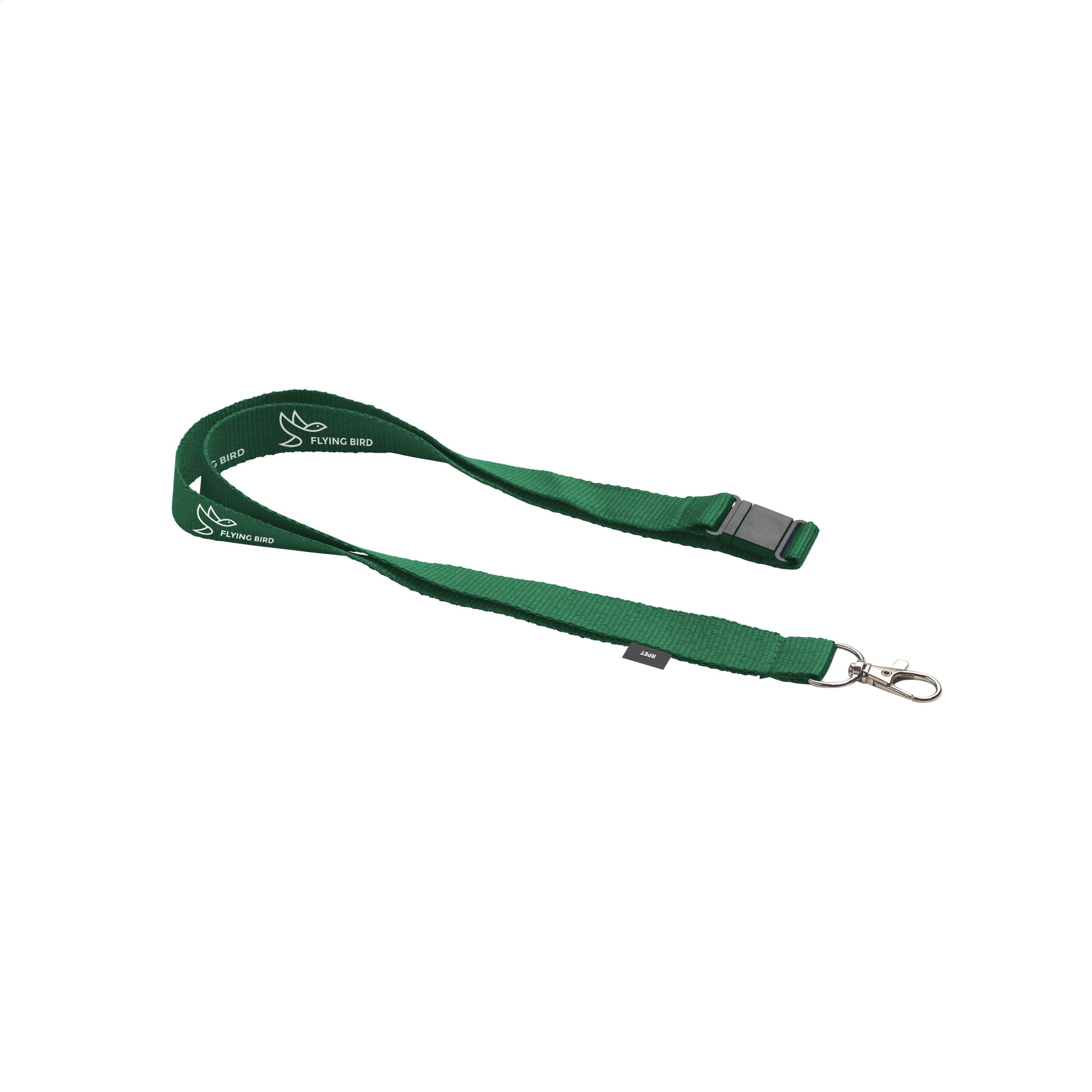 Lanyard Safety  RPET 2 cm Schlüsselband - Grün