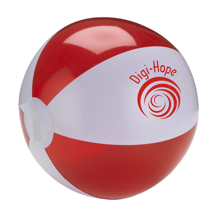 BeachBall Ø 24 cm - Weiß/Rot